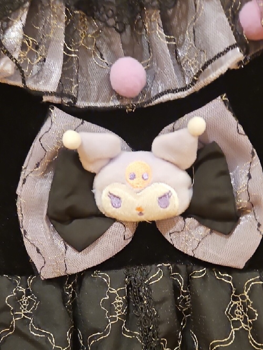 Kuromi Black & Lavender Kids Costume Dress 8 - Picture 5 of 7